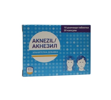 АКНЕЗИЛ 4,5/12,14мг х 10 дъвч. табл. + капс. х 20